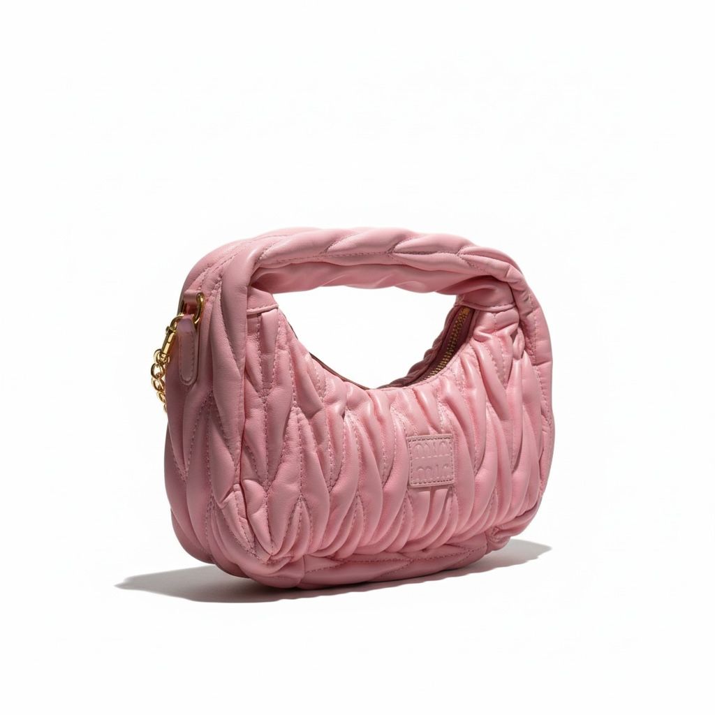 Aura Ruched Leather Crossbody & Handbag