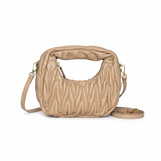 Aura Ruched Leather Crossbody & Handbag