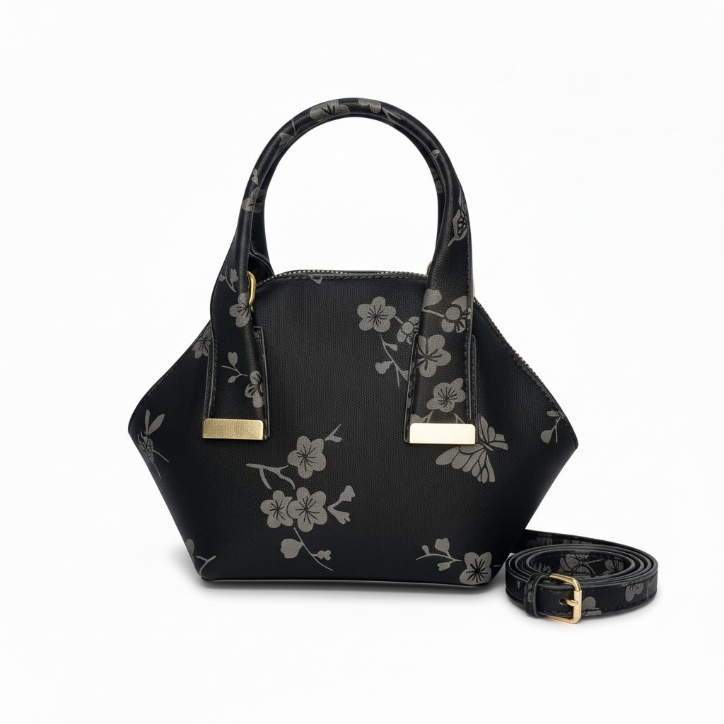 Midnight Garden Floral Mini Satchel