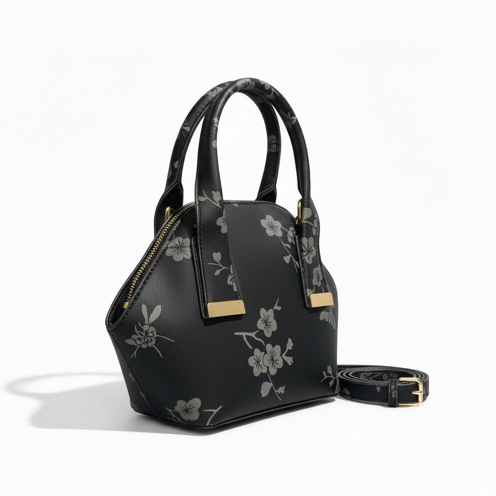 Midnight Garden Floral Mini Satchel
