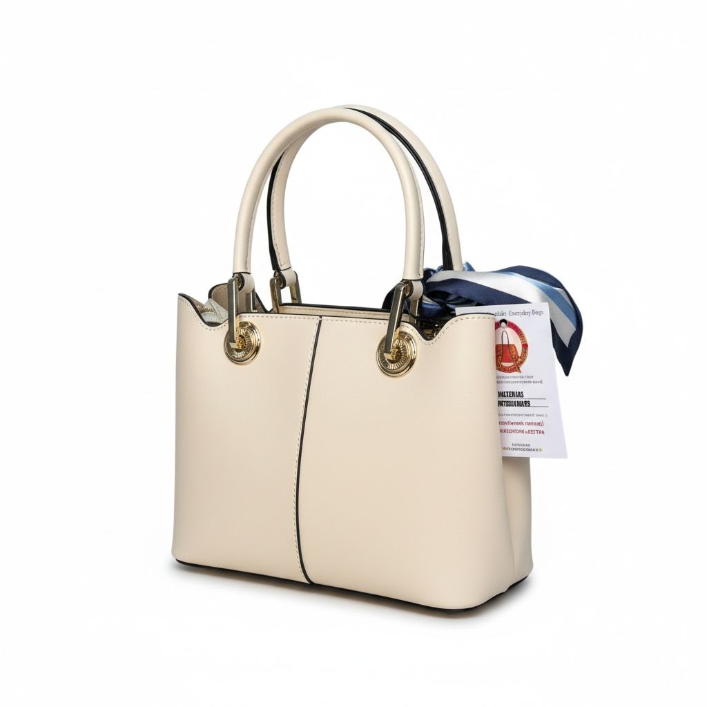 The Elegant Satchel with Scarf Accent
